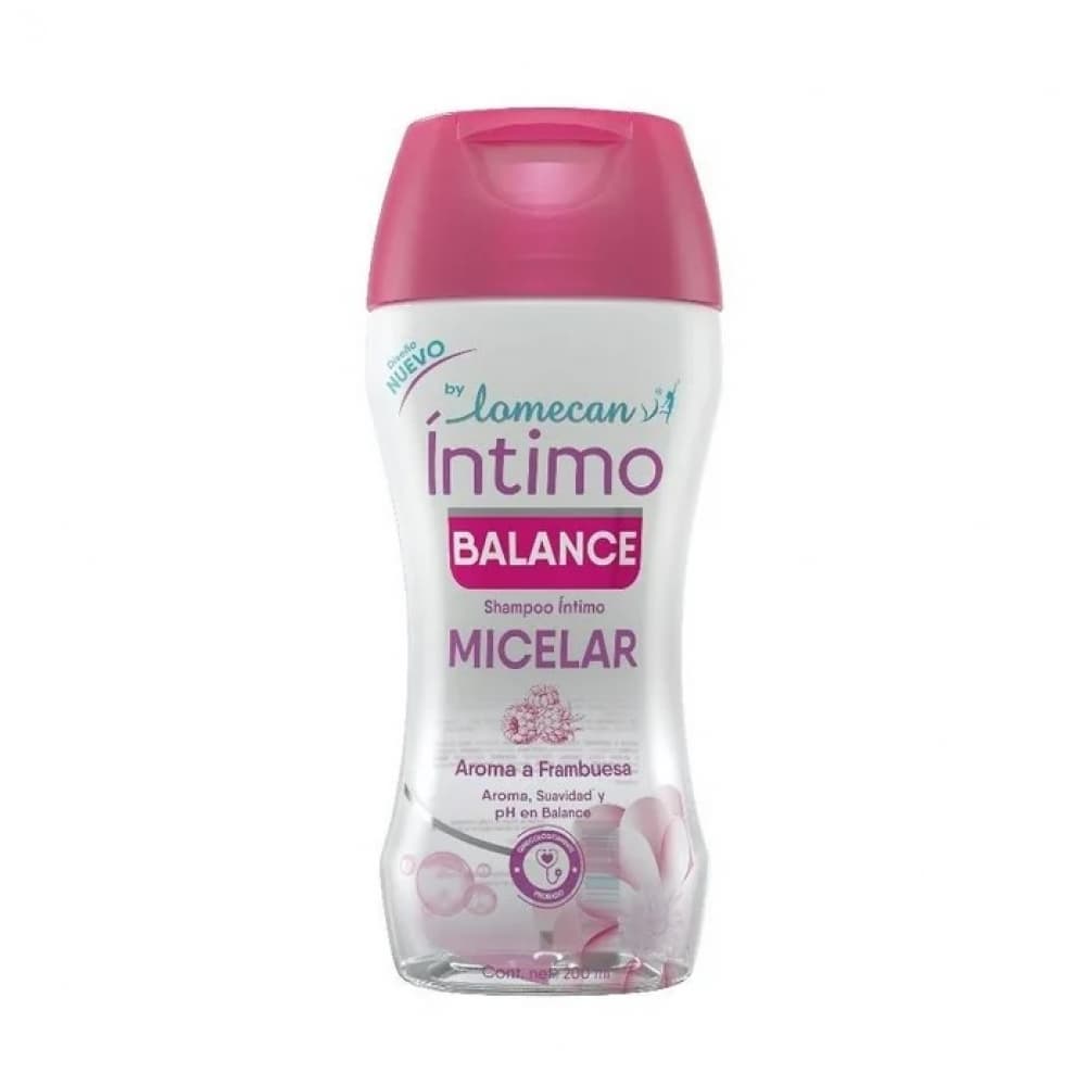 Champú íntimo aroma a frambuesa Micelar Balance LomecanV (200 ml) - Imagen 1