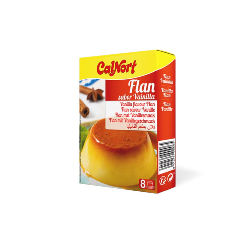 Flan sabor vainilla Calnort (130 g / 4.59 oz) - Imagen 1