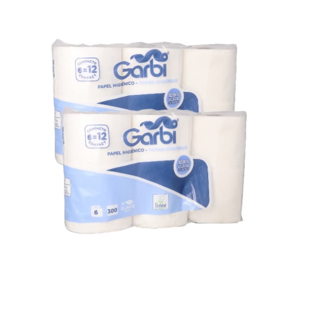 Papel Higiénico Garbi (2 x 6 U) - Imagen 1