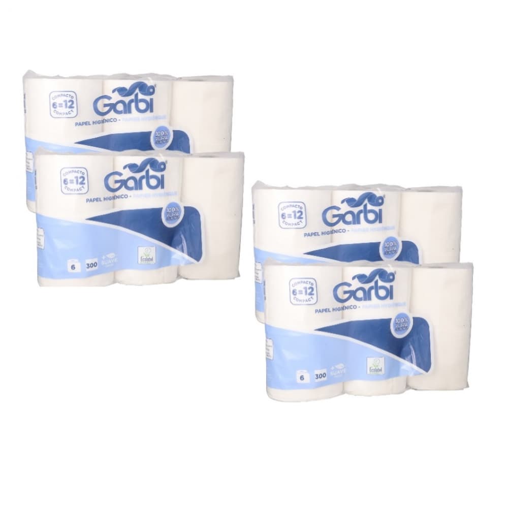 Papel Higiénico Garbi (4 x 6 U) - Imagen 1