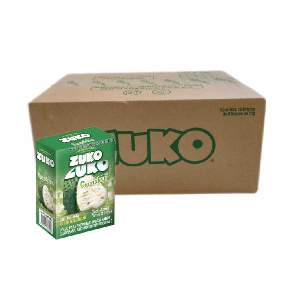 Refresco sabor guanabana Zuko (12 x 8 x 13 g) - Imagen 1