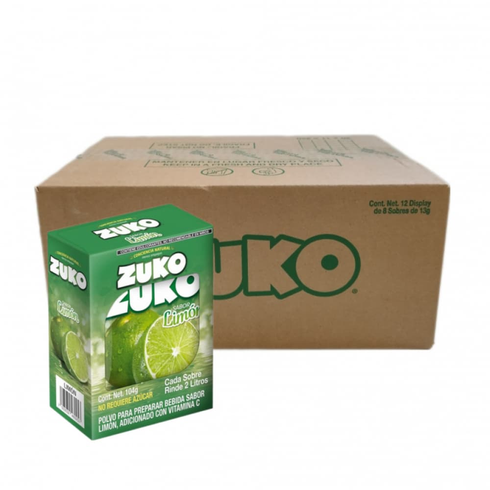 Refresco sabor limon Zuko (12 x 8 x 13 g) - Imagen 1