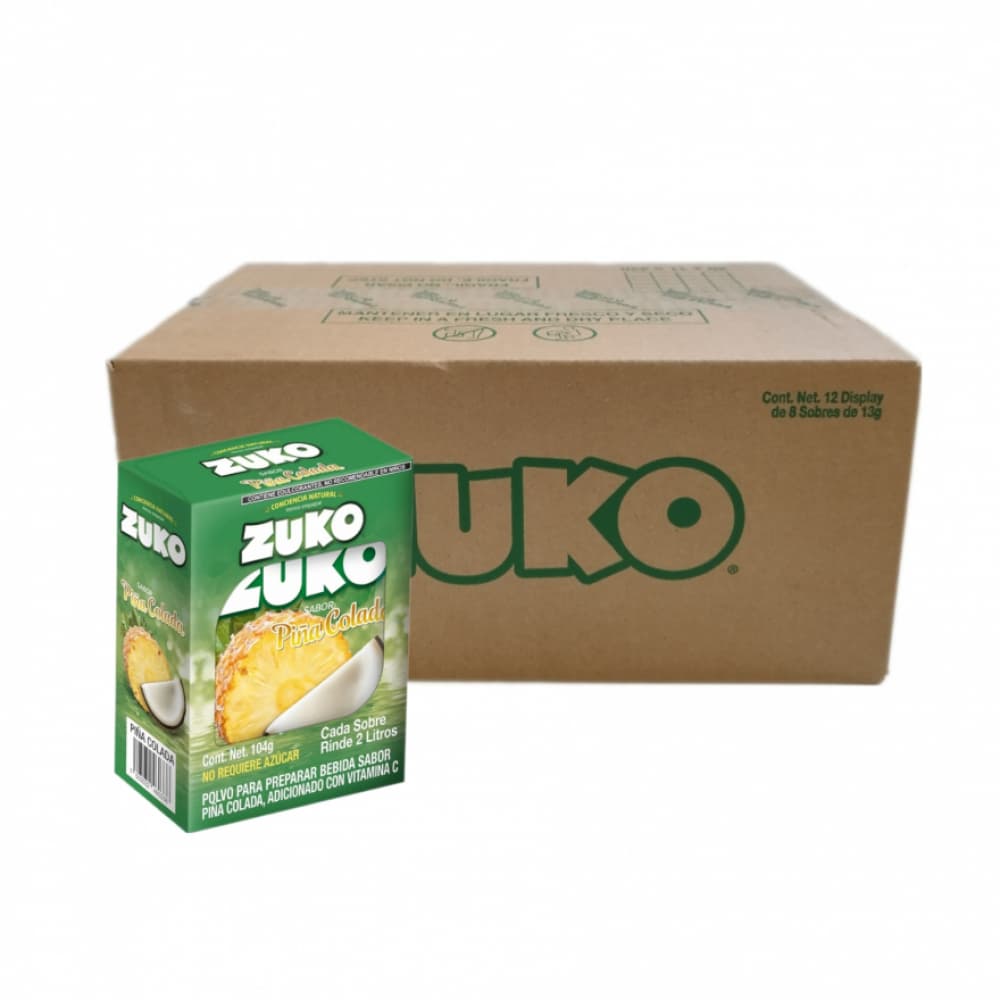 Refresco sabor piña colada Zuko (12 x 8 x 13 g) - Imagen 1