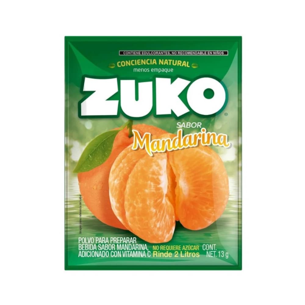 Refresco instantáneo sabor mandarina Zuko (13 g) - Imagen 1