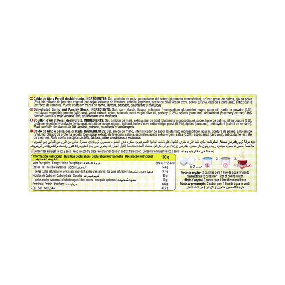 Caldo de ajo y perejil en cubos Calnort (120 g / 4.23 oz) - Miniatura 5