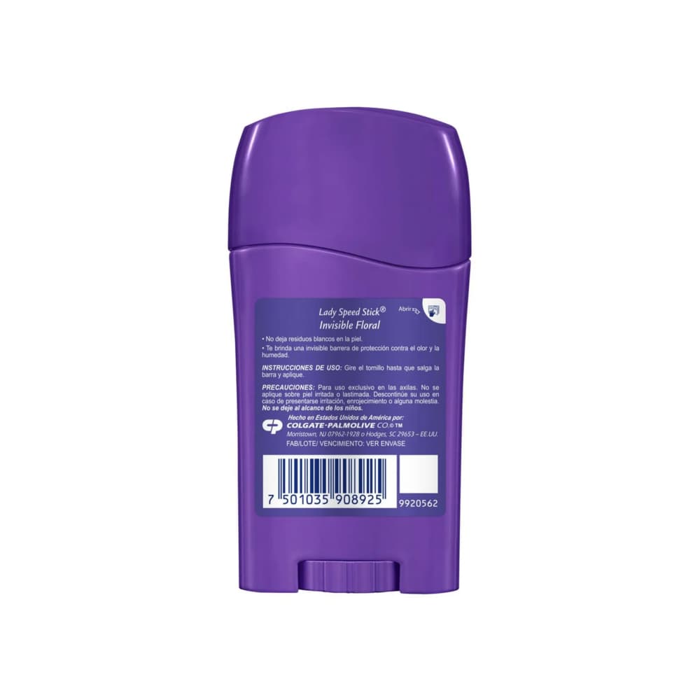 Desodorante antitranspirante en barra invisible floral Lady Speed Stick (45 g / 1.59 oz) - Miniatura 2