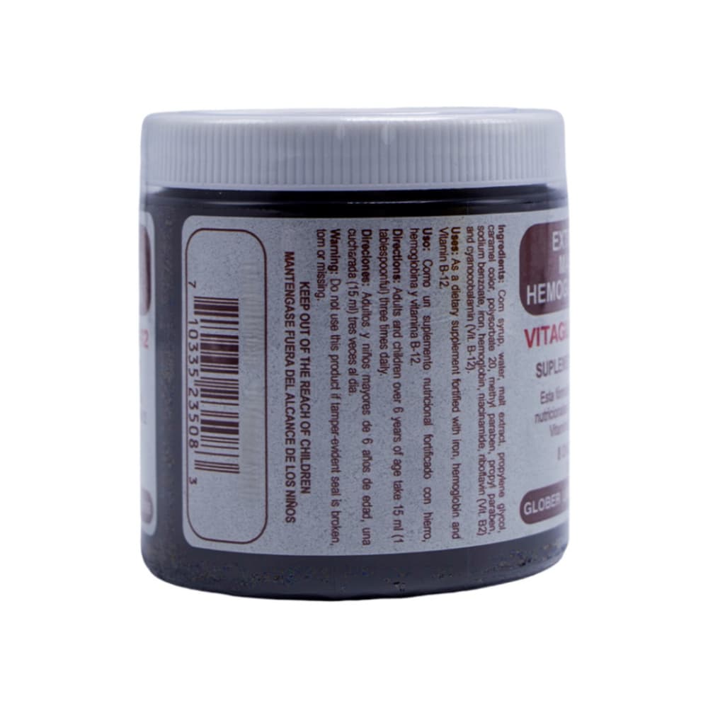 Extracto de malta con hemoglobina y B-12 Nature Plus (240 ml / 8 fl oz) - Miniatura 4