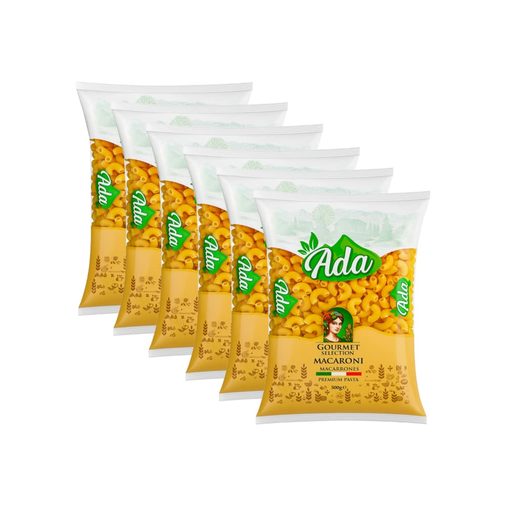 Pasta coditos Ada (6 x 500 g / 1.1 lb) - Imagen 1