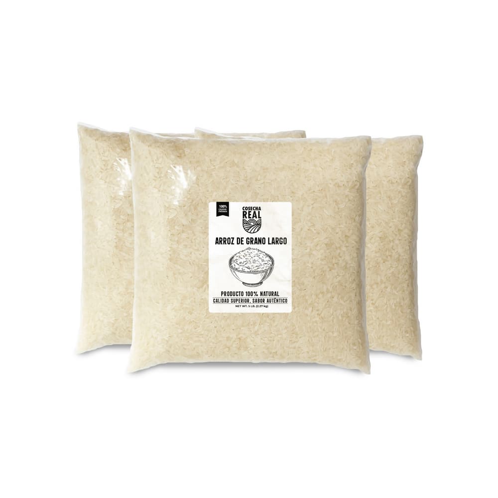 Arroz de grano largo Cosecha Real (3 x 2.27 kg / 5 lb) - Imagen 1