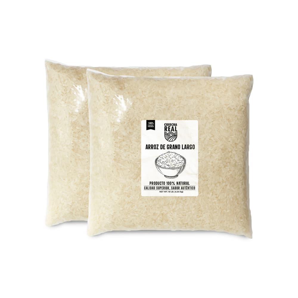 Arroz de grano largo Cosecha Real (2 x 4.54 kg / 10 lb) - Imagen 1