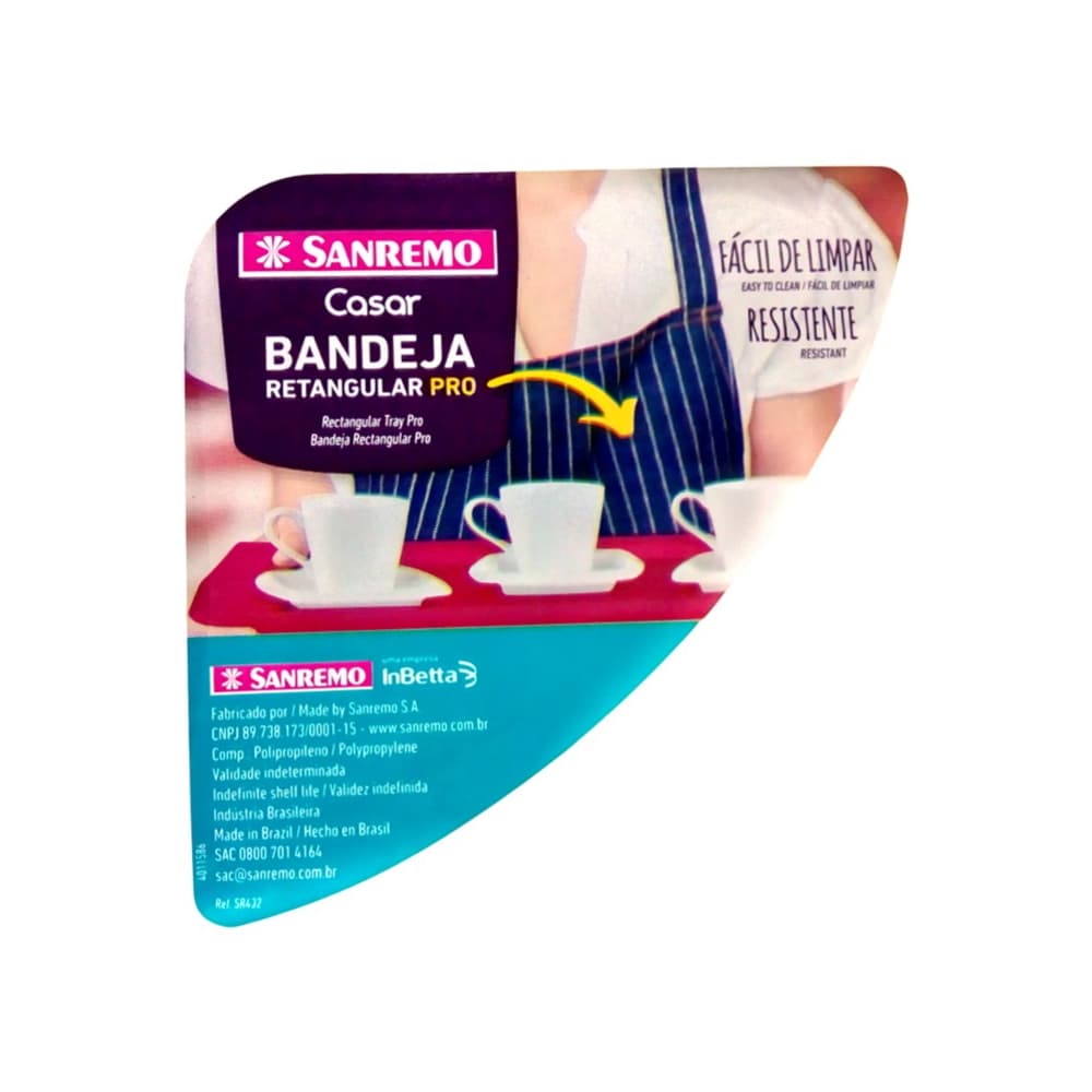 Bandeja pro rectangular de plàstico Sanremo. (490 cm) - Miniatura 3