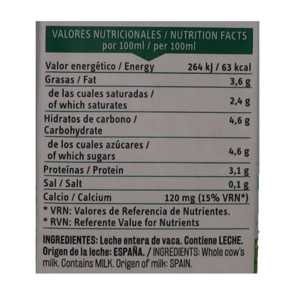 Leche entera Vima Foods (1 L) - Miniatura 4