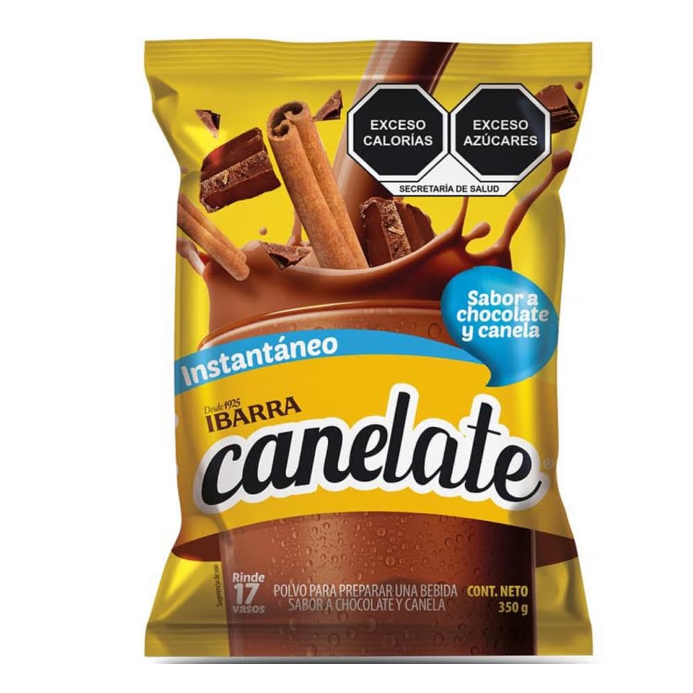 Polvo para preparar una bebida sabor a chocolate y canela Canelate Ibarra (350 g / 12.35 oz) - Imagen 1