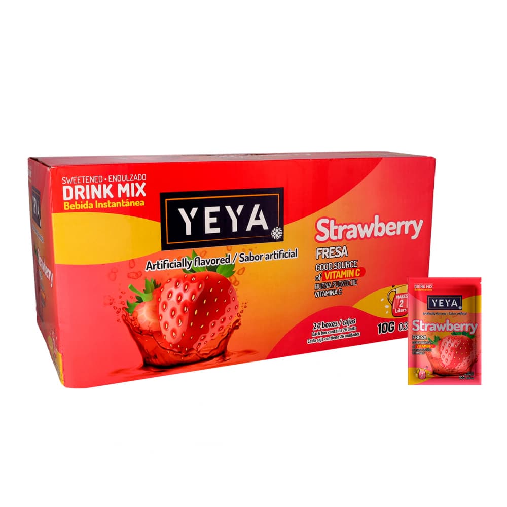 Refresco instantáneo sabor fresa Yeya (624 x 10 g) - Imagen 1