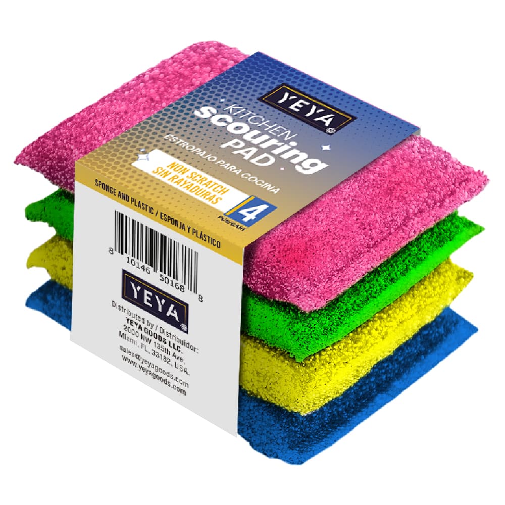 Estropajo para cocina YEYA (4 U) - Imagen 1