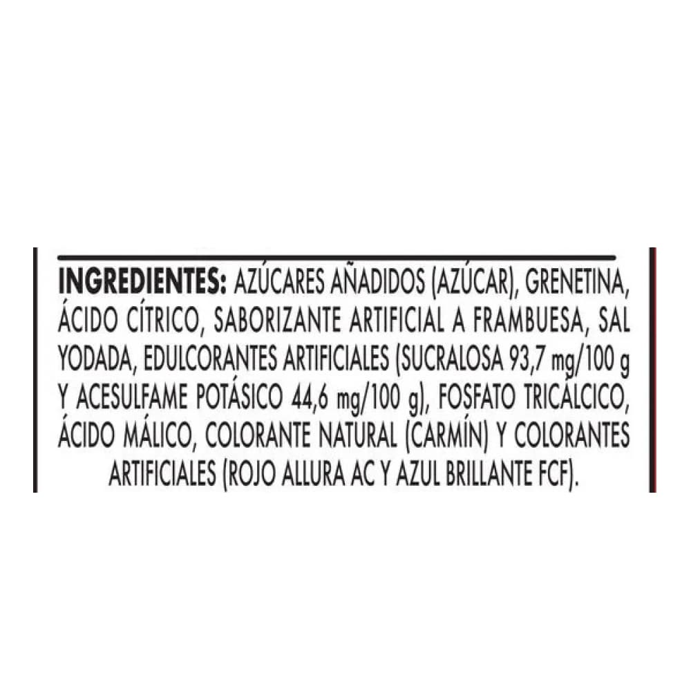 Gelatina de sabor frambuesa D'Gari (120 g / 4.23 oz) - Miniatura 3