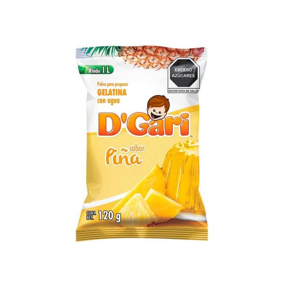 Gelatina de sabor piña D'Gari (120 g / 4.23 oz) - Imagen 1