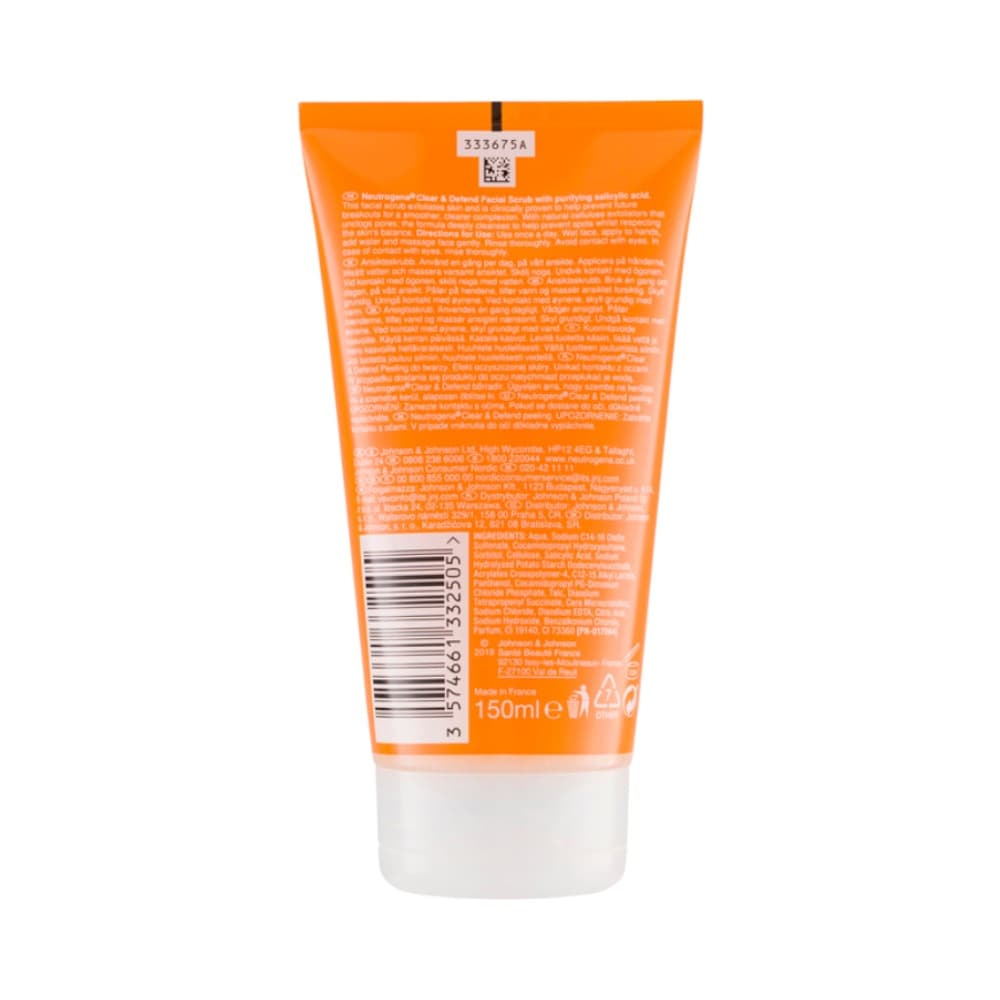 Exfoliante facial con ácido salicílico purificante Neutrogena (150 ml) - Miniatura 3
