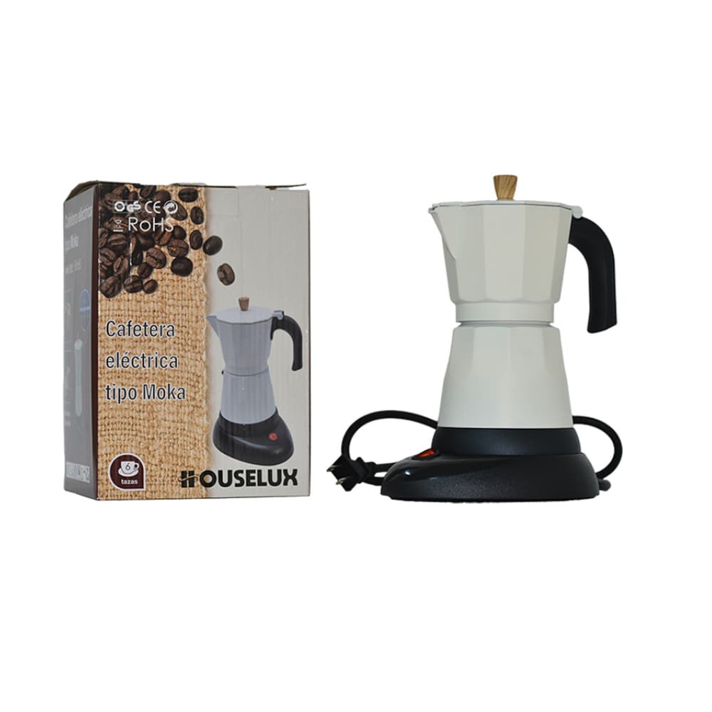 Cafetera eléctrica tipo Moka de 6 Tazas Houseloux - Miniatura 2