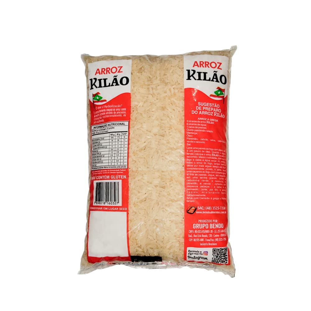 Arroz parboilizado Kilão (1 kg / 2.2 lb) - Miniatura 2
