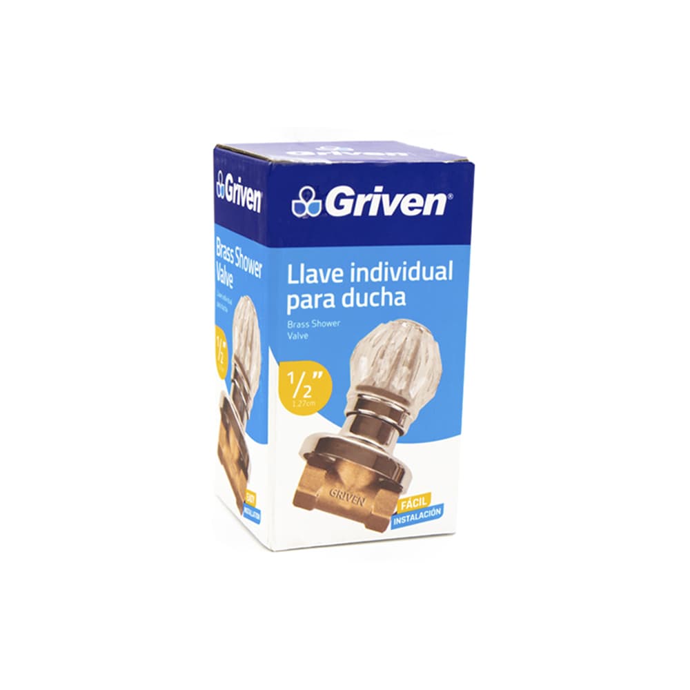 Llave - grifo - individual para ducha de 1/2" Griven - Imagen 1