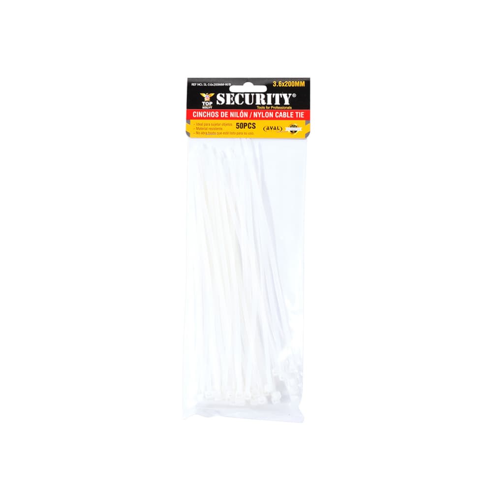 Bolsa de 50 zunchos de nilón - bridas plásticas - Security - Imagen 1