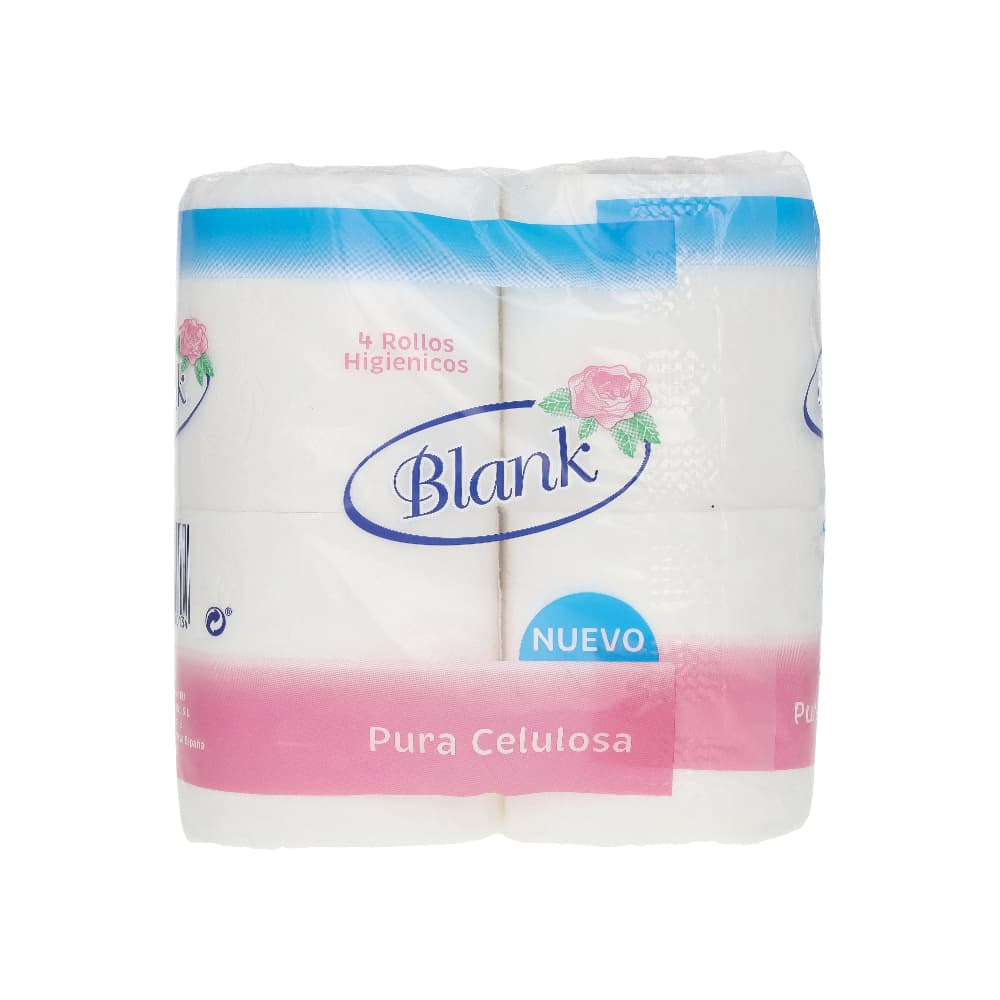 Papel higiénico de pura celulosa Blank (4 U) - Miniatura 1