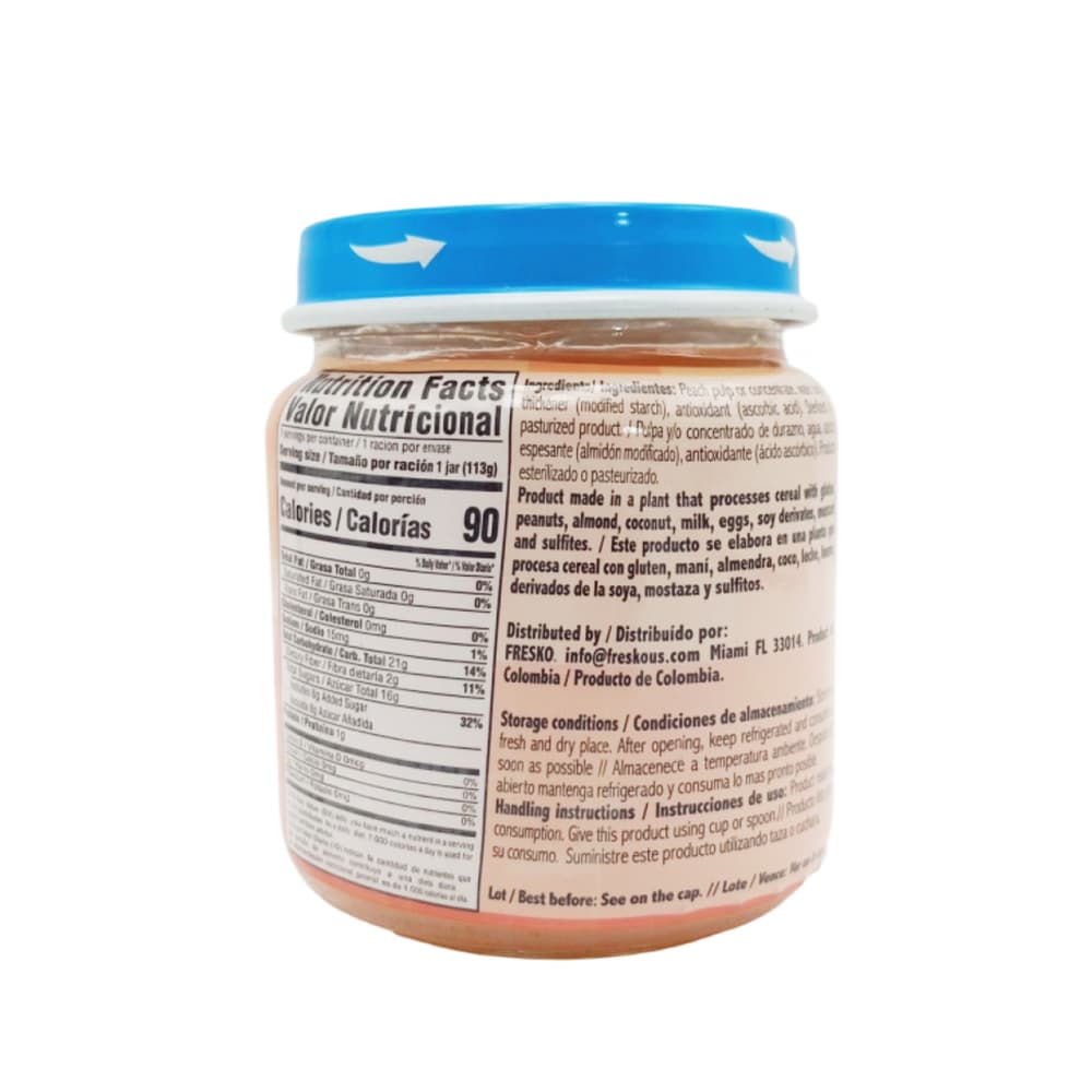 Compota de durazno Fresko (113 g / 4 oz) - Miniatura 3