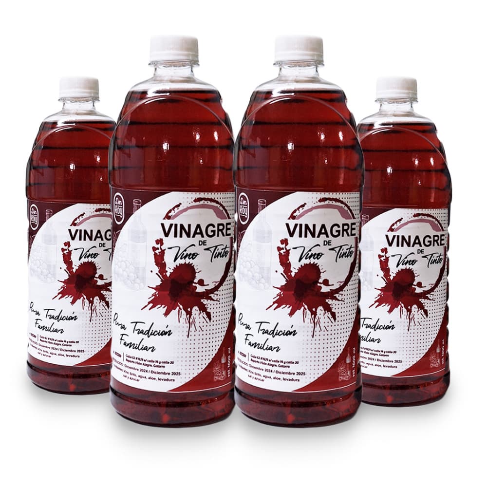Vinagre de vino tinto Don Roy (4 x 1 L) - Imagen 1