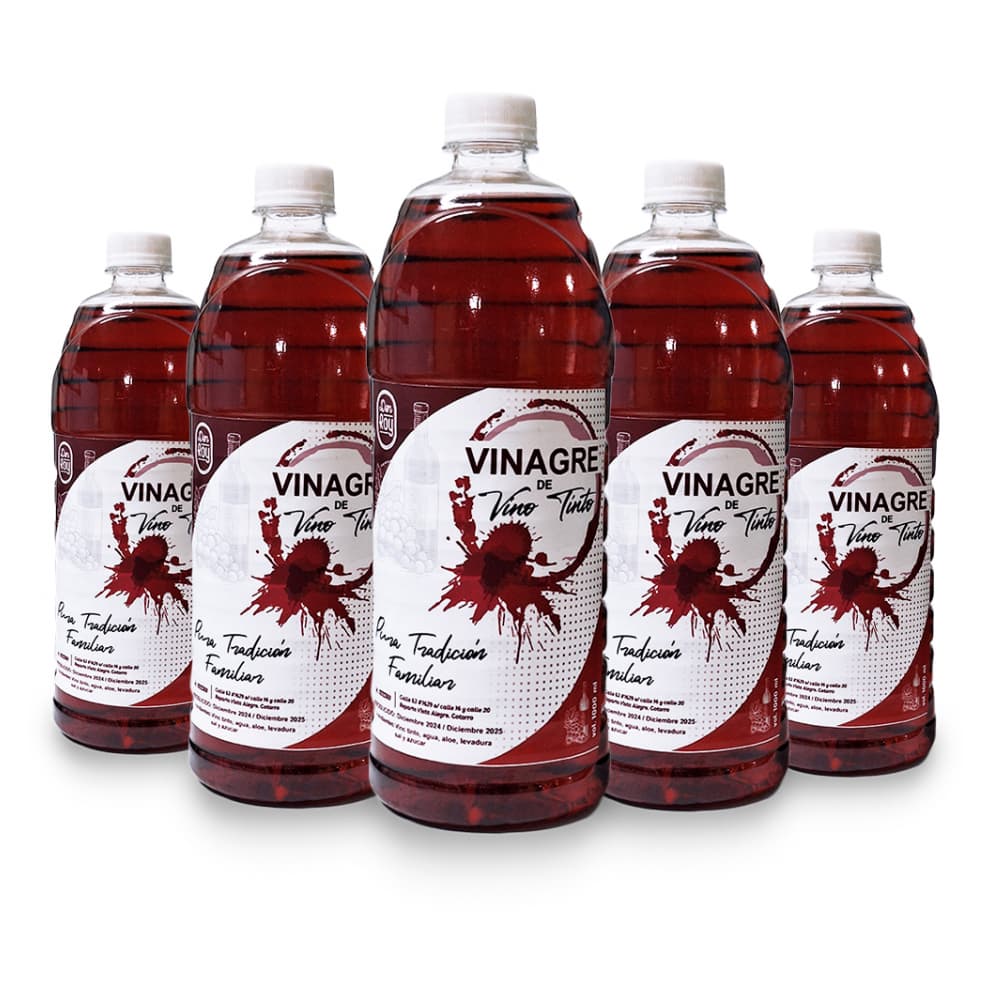 Vinagre de vino tinto Don Roy (5 x 1 L) - Imagen 1