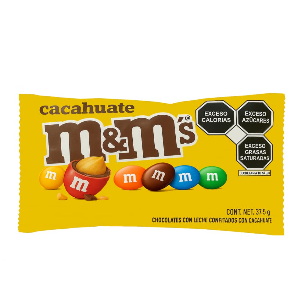 Chocolates con leche confitados con cacahuete M&M's (37.5 g / 1.32 oz) - Imagen 1