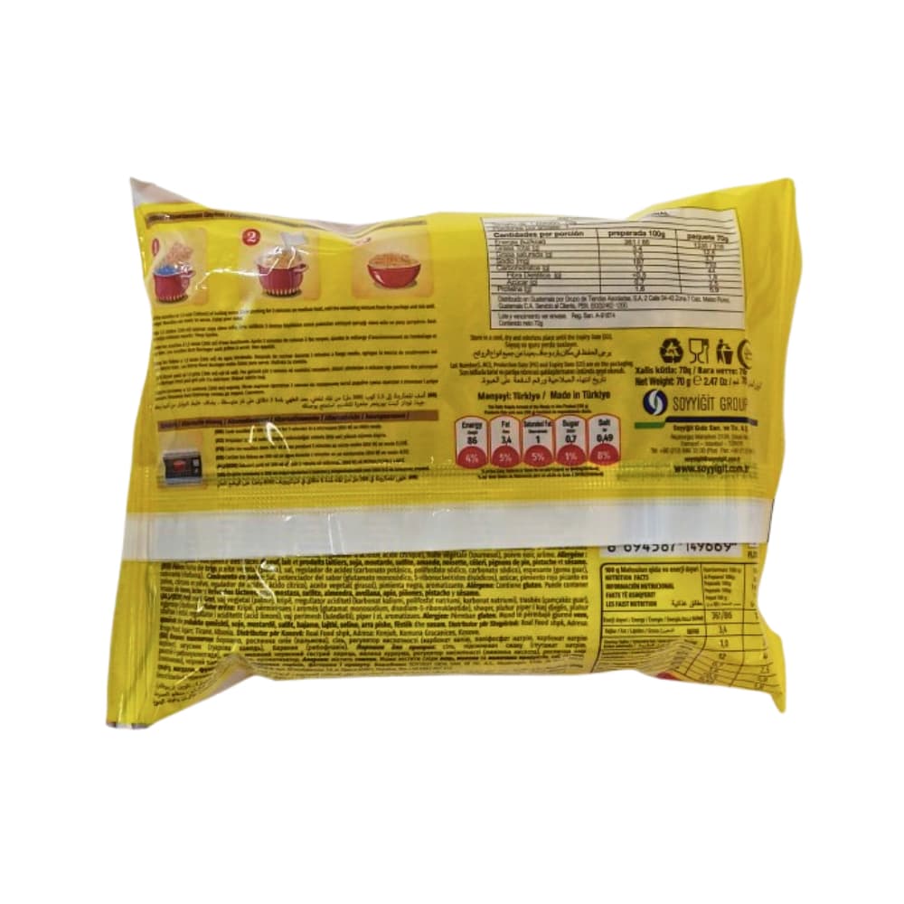 Fideos con sabor a pollo Kent boringer (70 g / 2.47 oz) - Miniatura 3