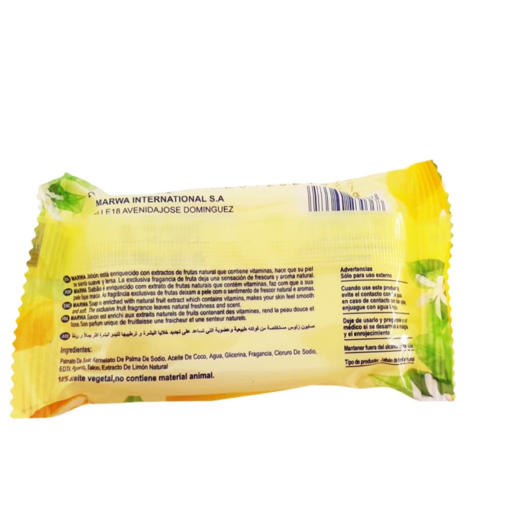 Jabón frutal con extracto de limón natural Marwa (100 g / 3.52 oz) - Miniatura 2