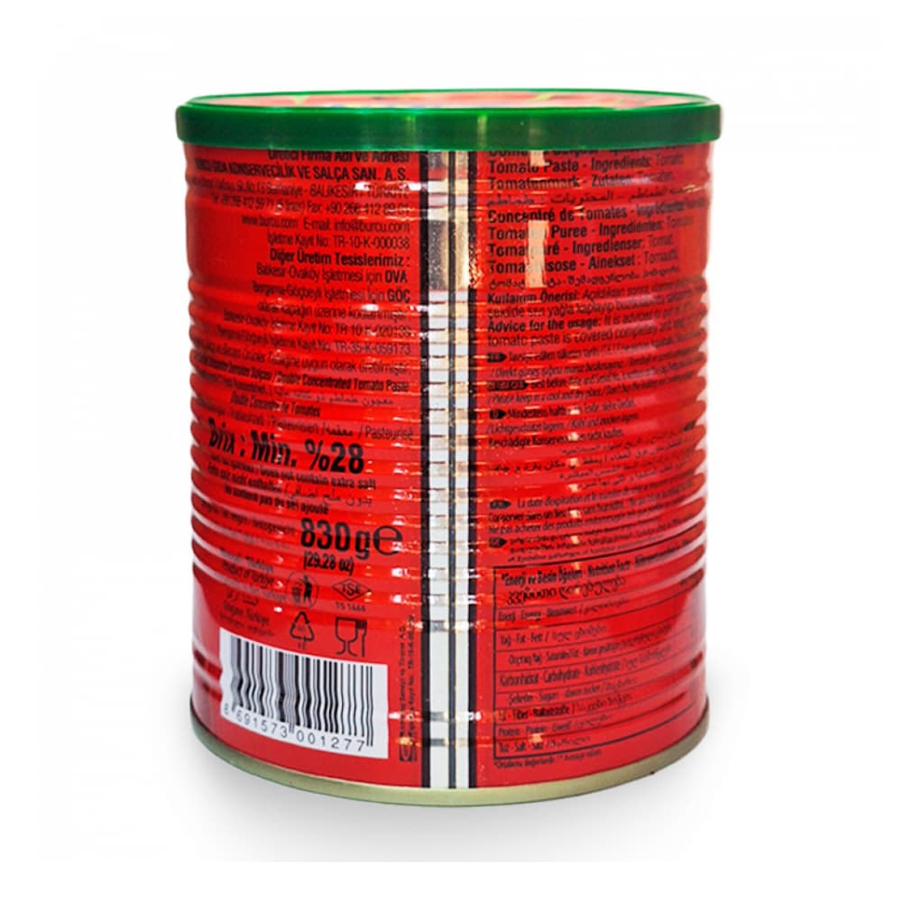 Pasta de tomate Burcu (3 x 830 g / 1.82 lb) - Miniatura 2