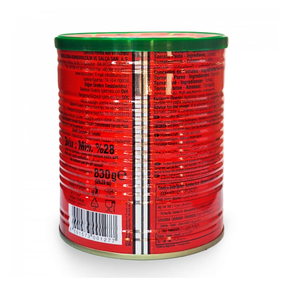 Pasta de tomate Burcu (4 x 830 g / 1.82 lb) - Miniatura 2