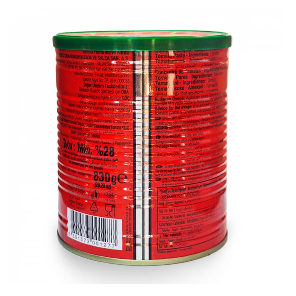 Pasta de tomate Burcu (5 x 830 g / 1.82 lb) - Miniatura 2