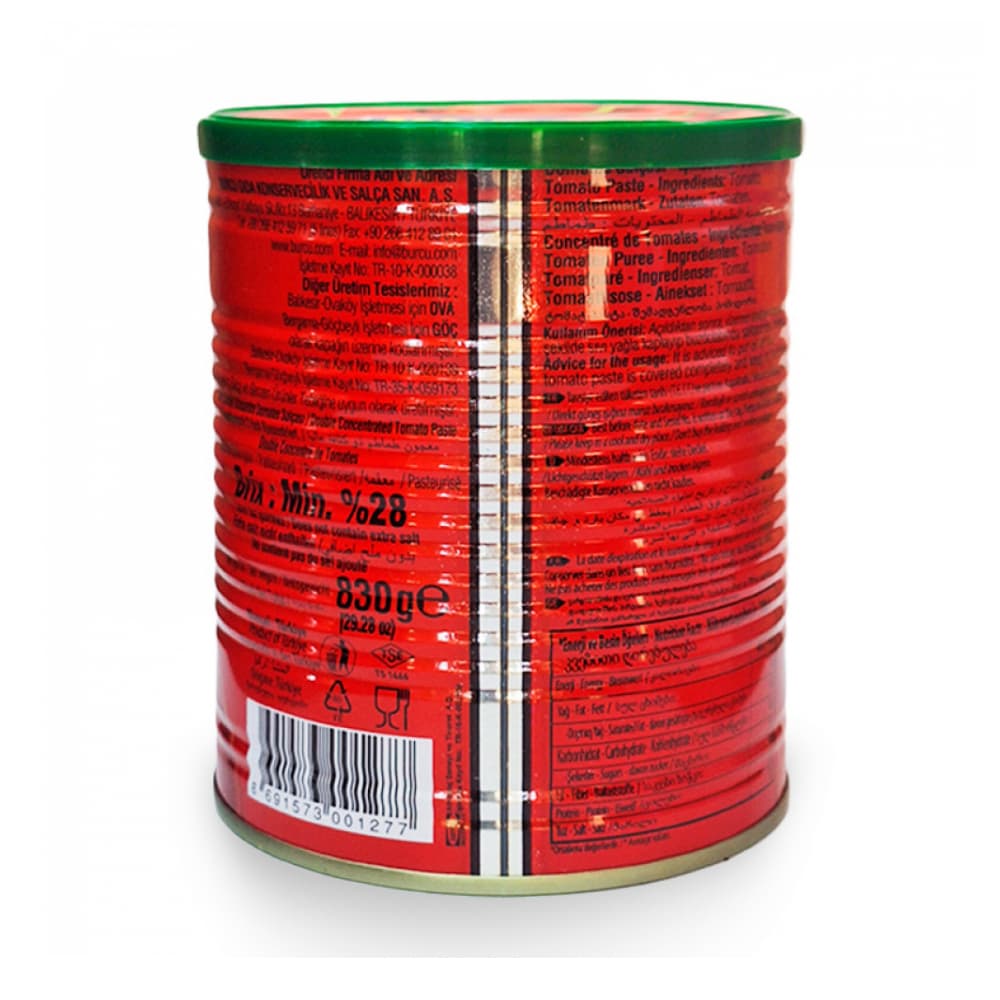 Pasta de tomate Burcu (6 x 830 g / 1.82 lb) - Miniatura 2