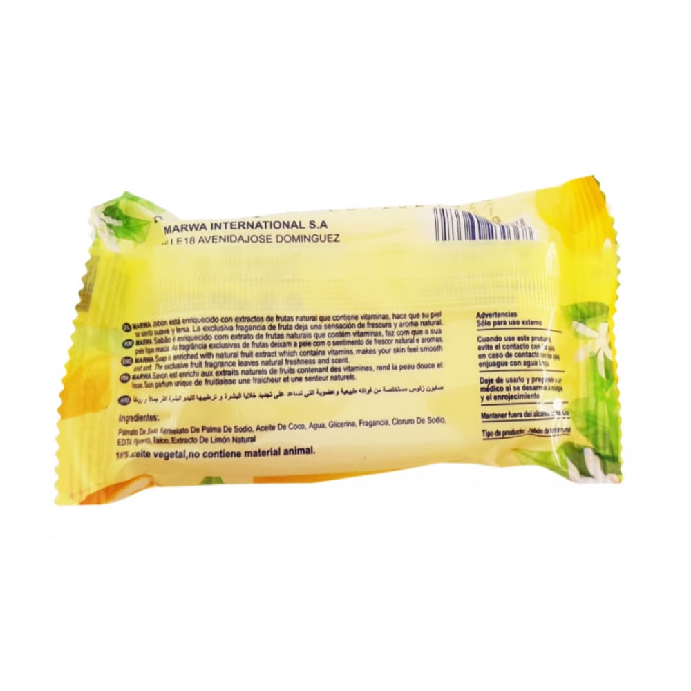 Jabón frutal con extracto de limón natural Marwa (3 x 100 g / 3.5 oz) - Miniatura 3