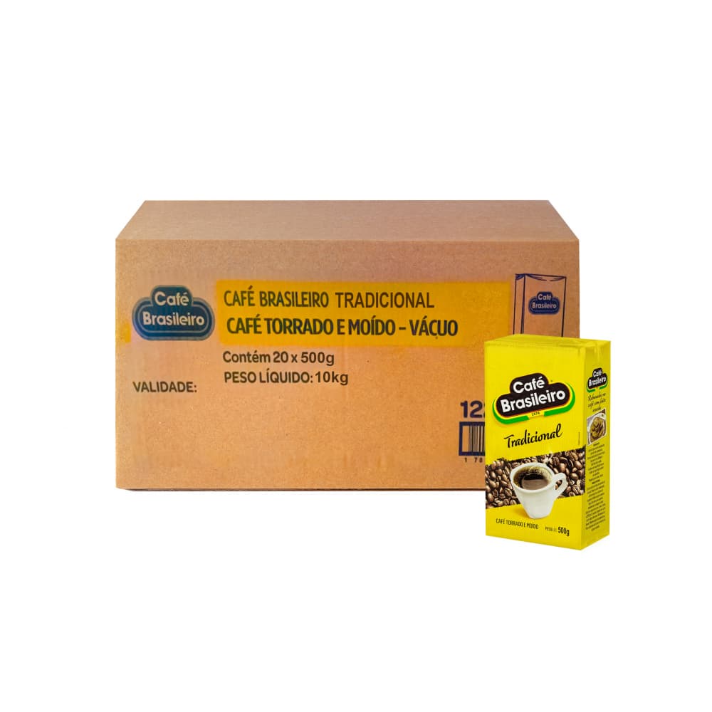 Café tradicional Brasileiro (20 x 500 g / 1.1 lb) - Imagen 1