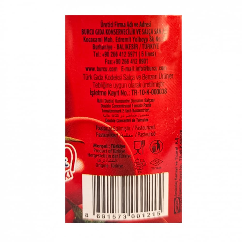 Pasta de tomate Burcu (4 x 200 g / 7.05 oz) - Miniatura 3