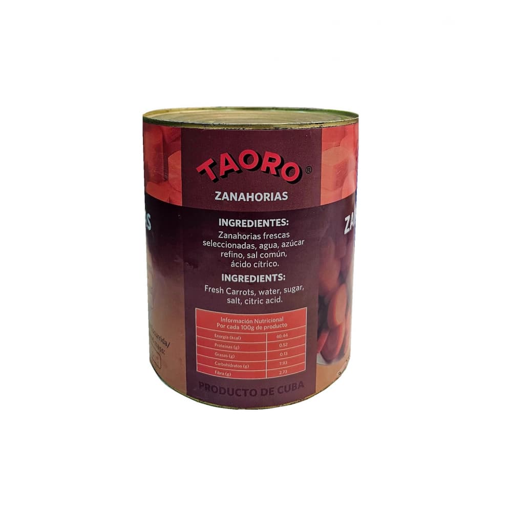 Zanahorias en bastones Taoro (2.90 kg / 6.39 lb) - Miniatura 3