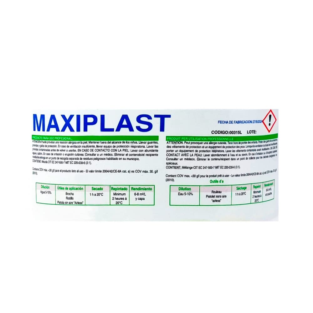 Pintura acrílica interior y exterior de 4 L color blanco Euro Campi - Miniatura 2