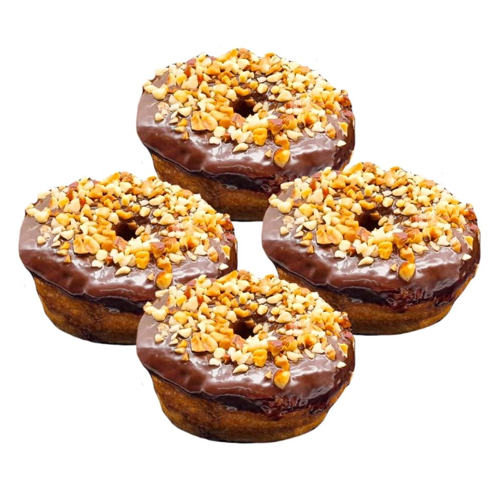 Dona con cobertura de chocolate y maní (4 x 116 g / 4.01 oz) - Imagen 1