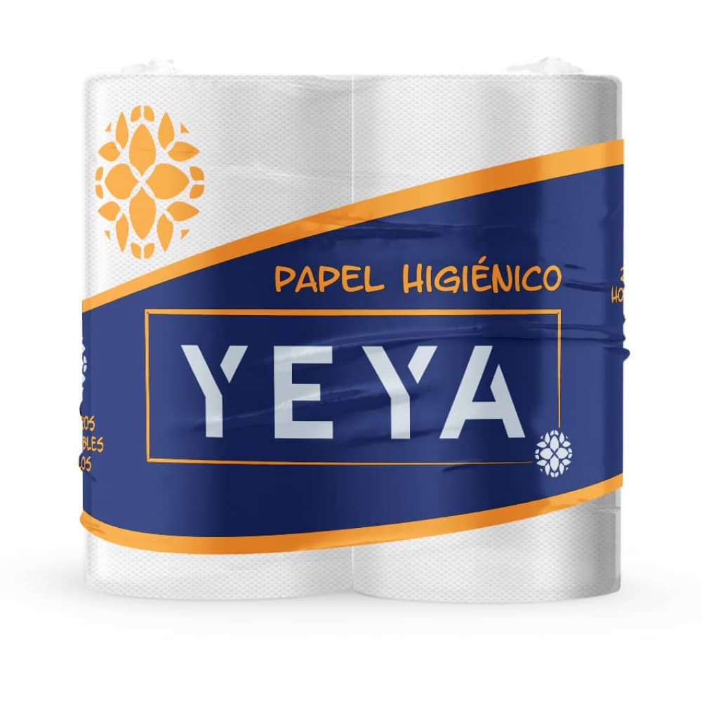 Papel sanitario de hojas dobles Yeya (4 U) - Imagen 1