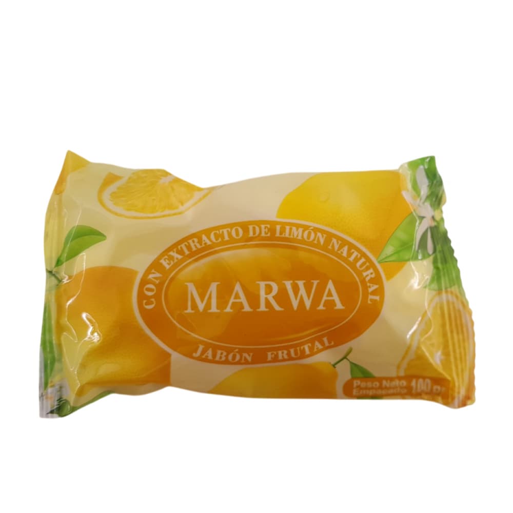 Jabón frutal con extracto de limón natural Marwa (100 g / 3.52 oz) - Imagen 1
