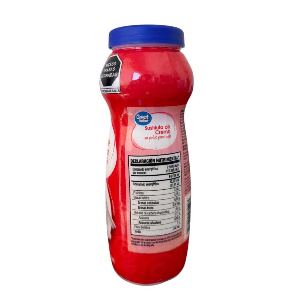 Sustituto de crema en polvo para café Great Value (400 g / 14.11 oz) - Imagen 1