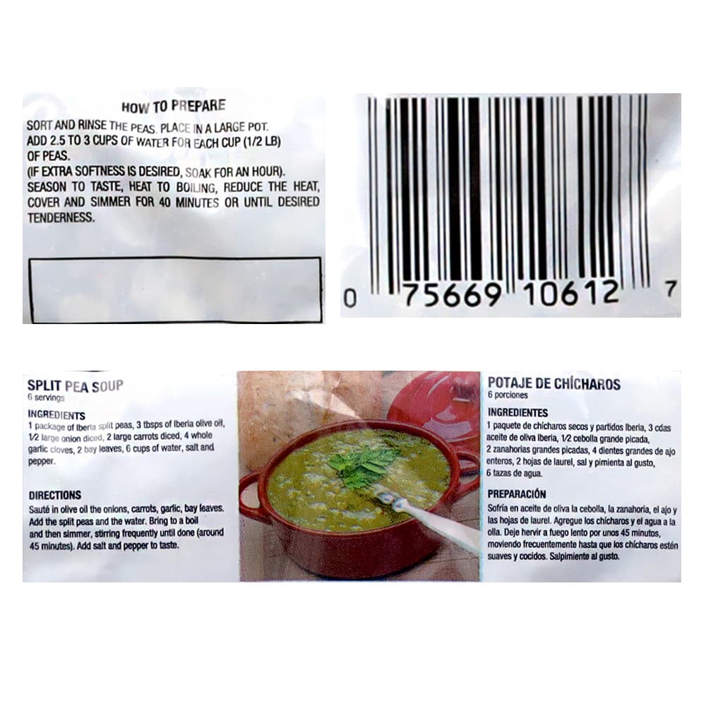 Chícharos verdes partidos Iberia (340 g / 12 oz) - Miniatura 4