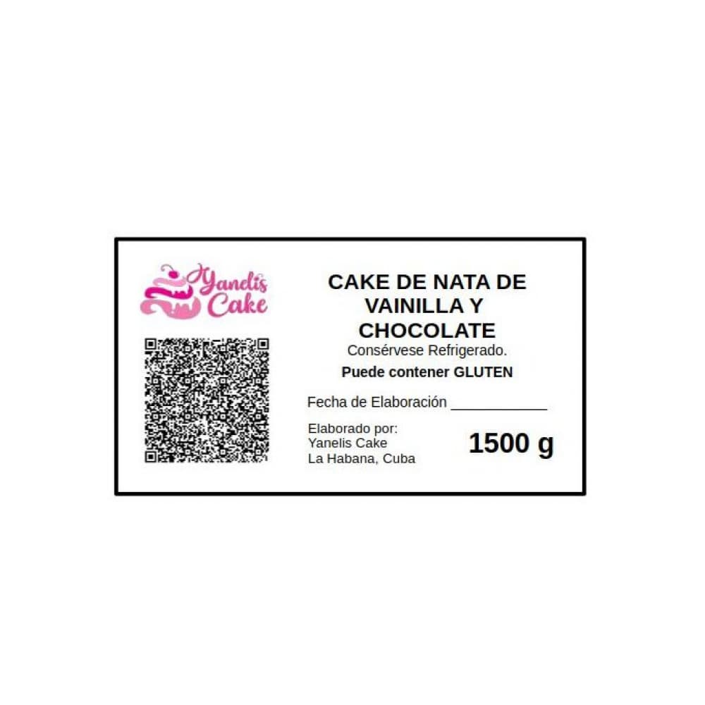 Cake de nata de vainilla y chocolate Yanelis Cake (10 comensales) - Miniatura 4