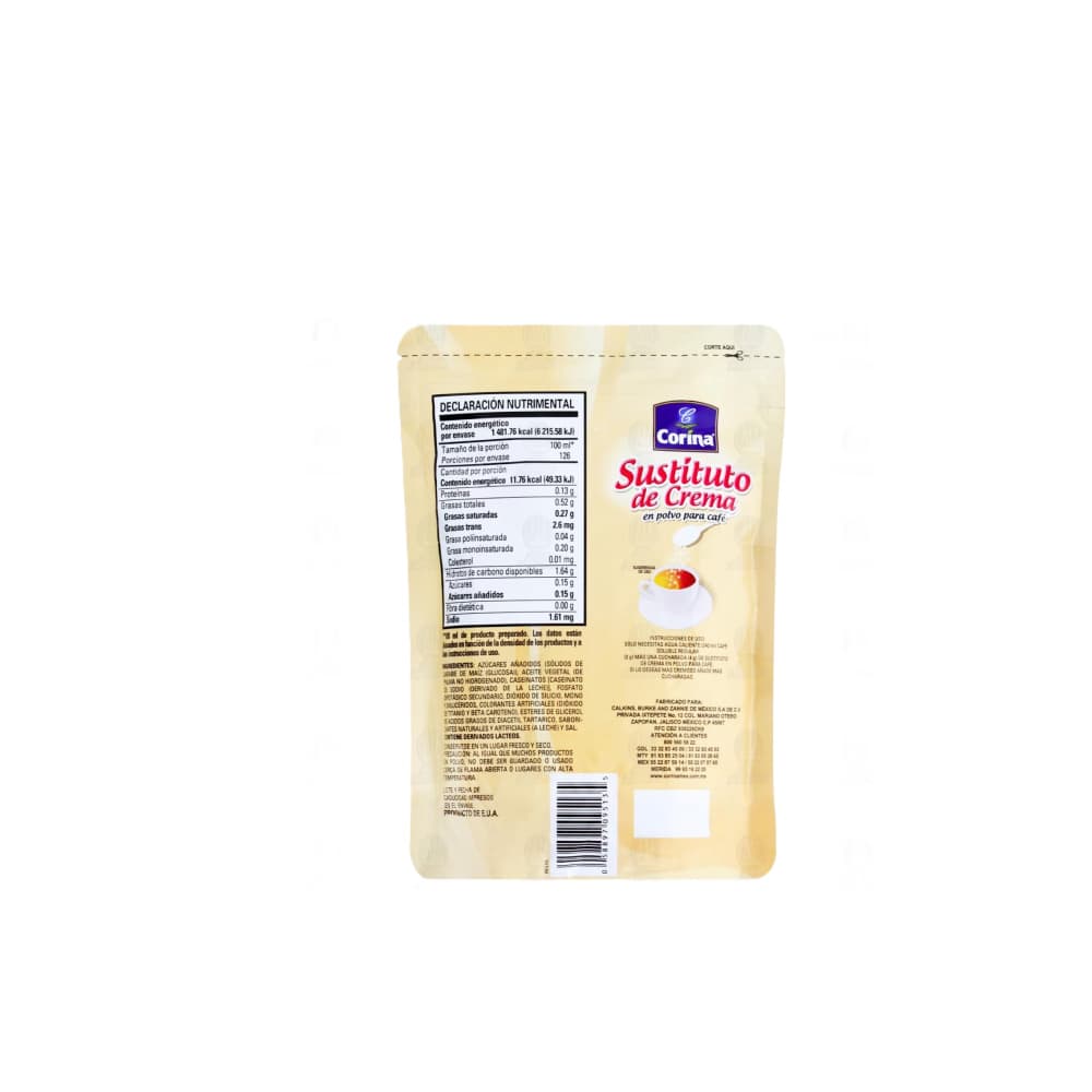 Sustituto de crema en polvo para café Corina (210 g / 7.41 oz) - Miniatura 2