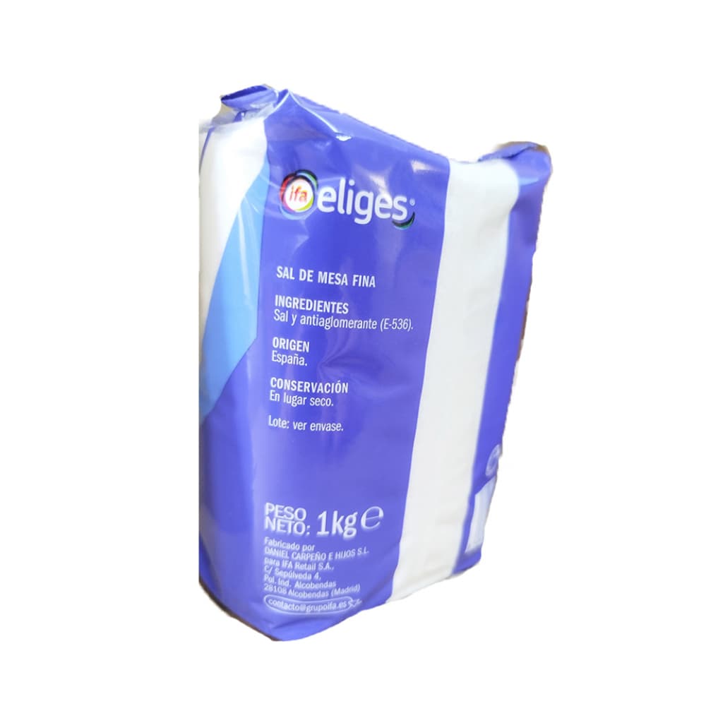 Sal fina de mesa marina IFA Eliges (1 kg / 2.2 lb) - Miniatura 2